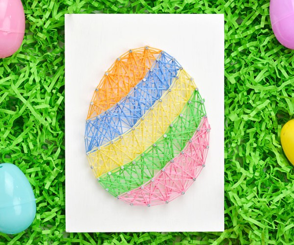 String Art Easter Egg