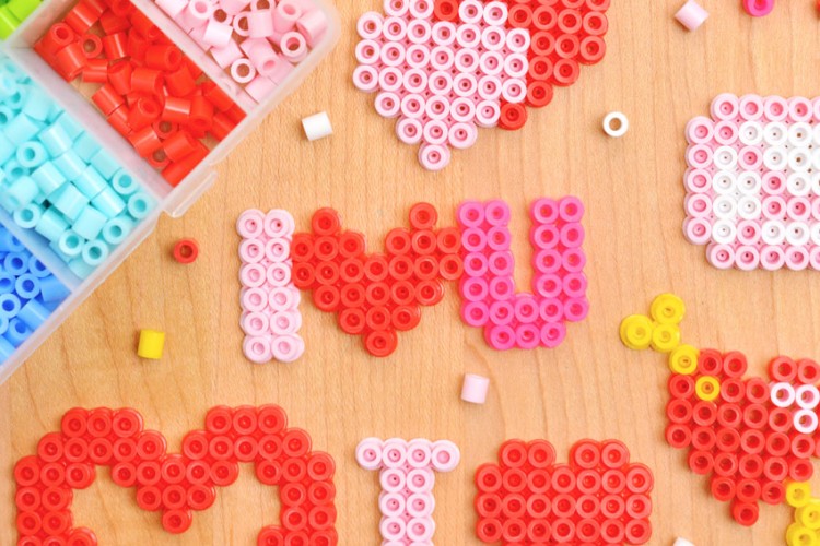 Free Perler bead designs for Valentine's Day