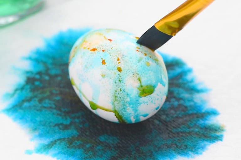 Easy "Watercolor" Easter Eggs (with Food Coloring!)