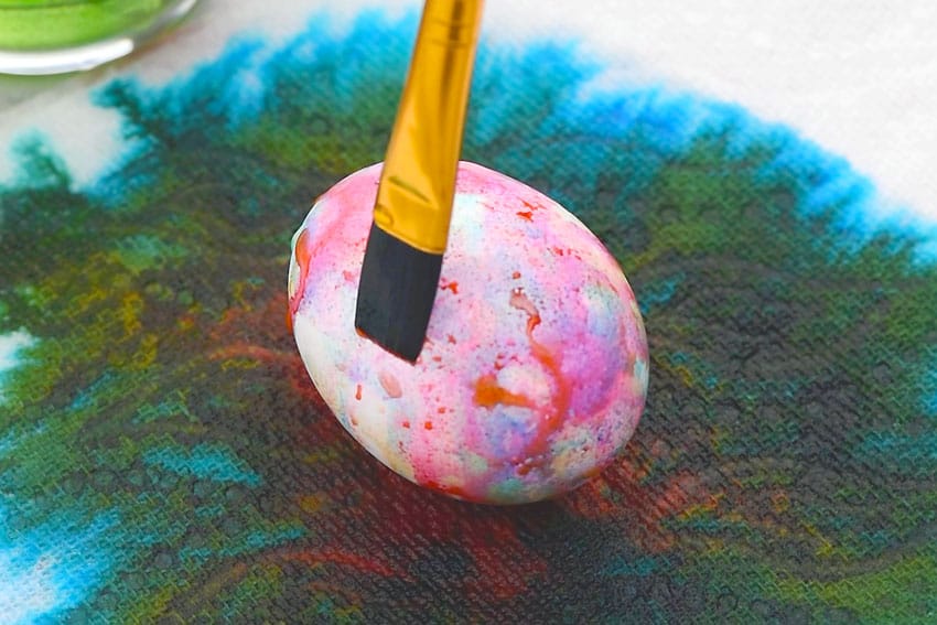 Easy "Watercolor" Easter Eggs (with Food Coloring!)