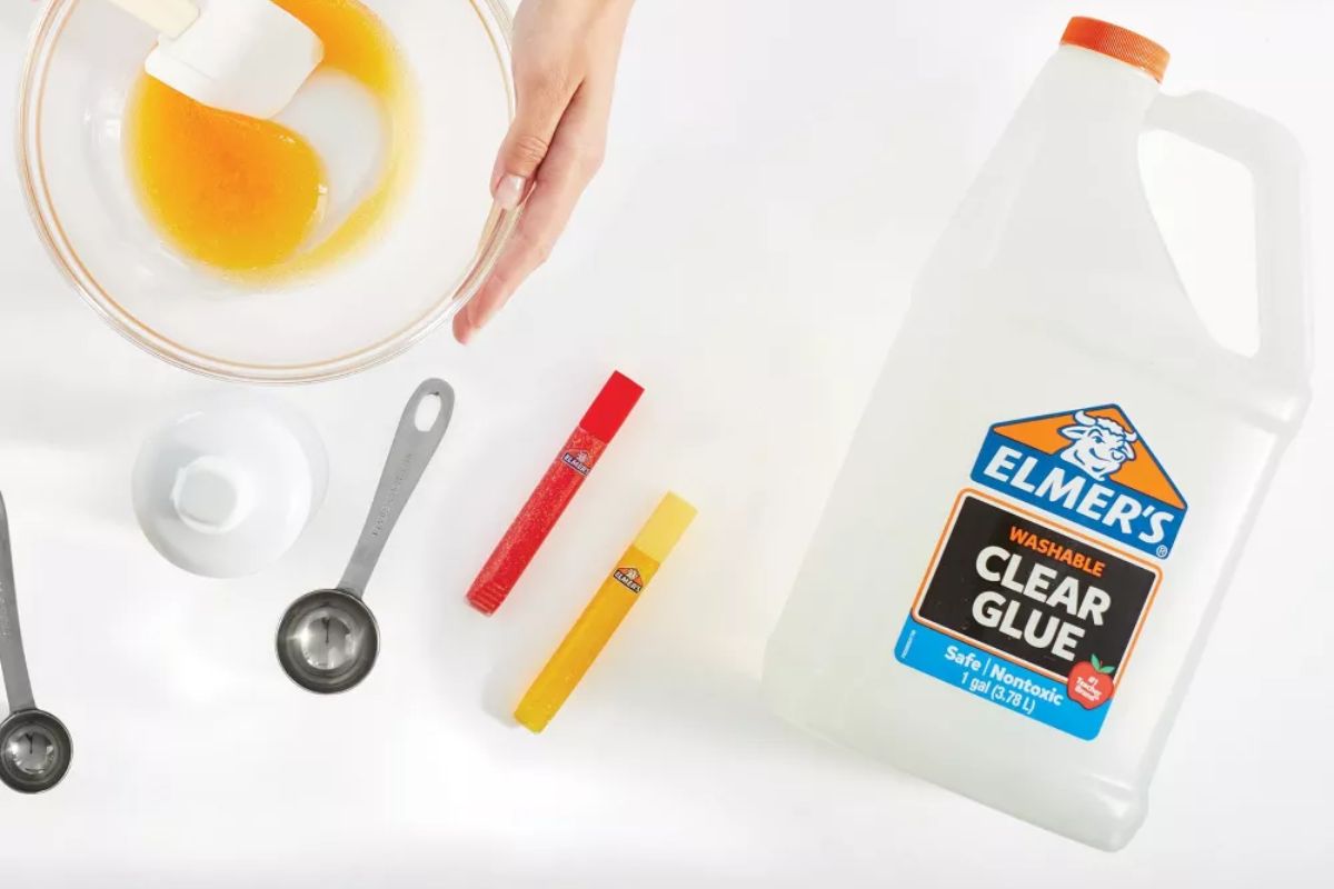 Elmer's clear glue used to make slime