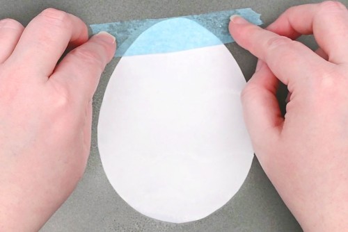Bleeding Tissue Paper Easter Eggs