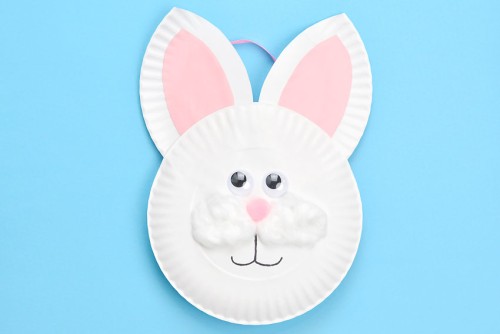 Paper Plate Bunny Basket