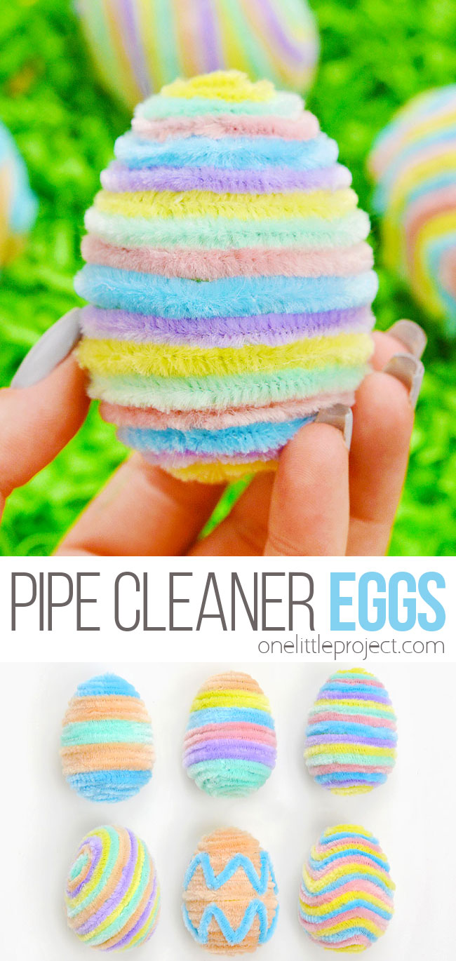 Cute and easy Easter pipe cleaner craft for kids
