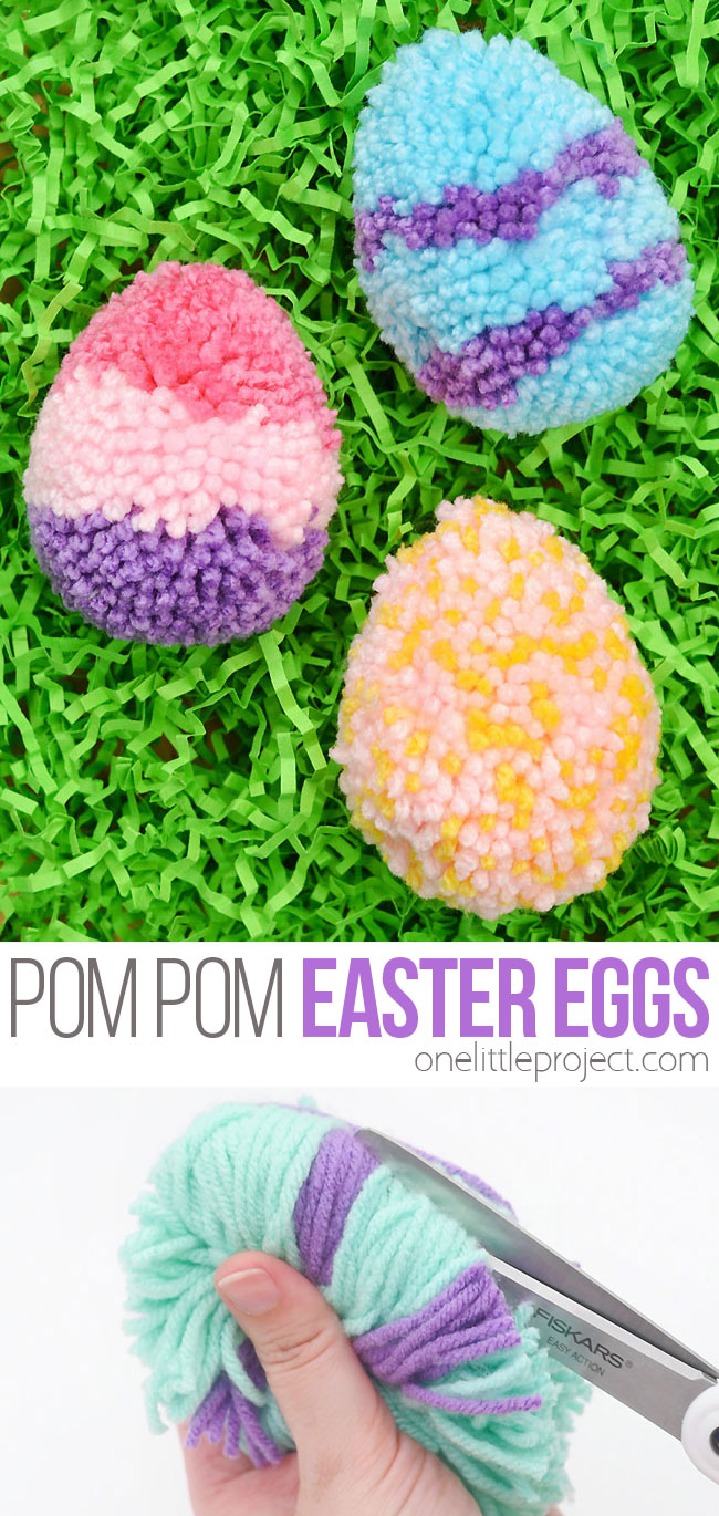 Easy Easter pom pom craft