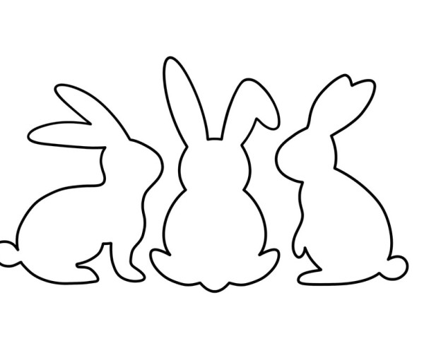 Simple Bunny Outline