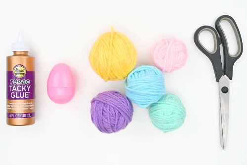 Yarn Easter Eggs Supplies