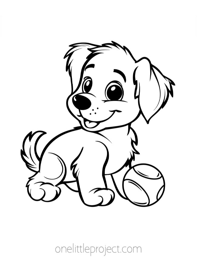 Animal Coloring Pages - dog