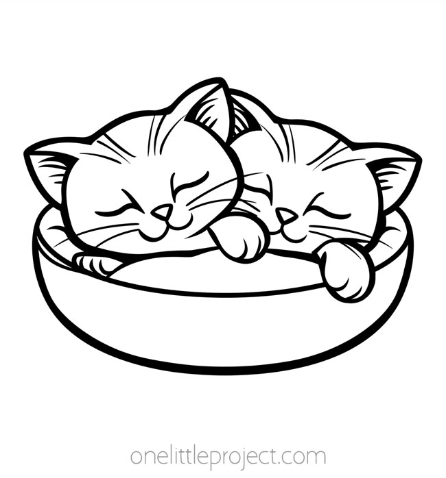 Animal Coloring Pages - cats