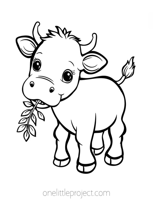 Animals Coloring Pages - cow