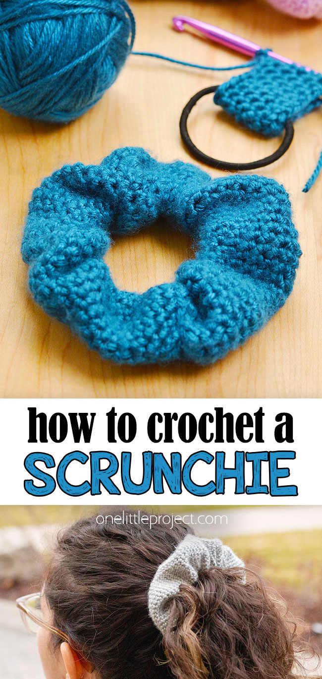 Easy crochet scrunchie free pattern