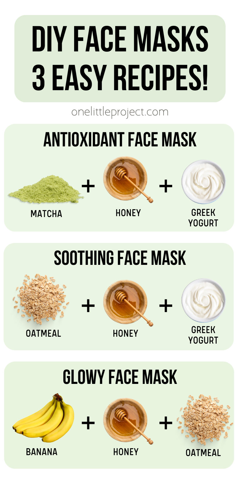 3 easy recipes for DIY face masks