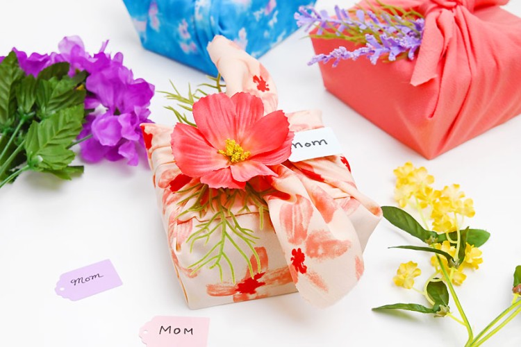 Fabric wrapped gifts