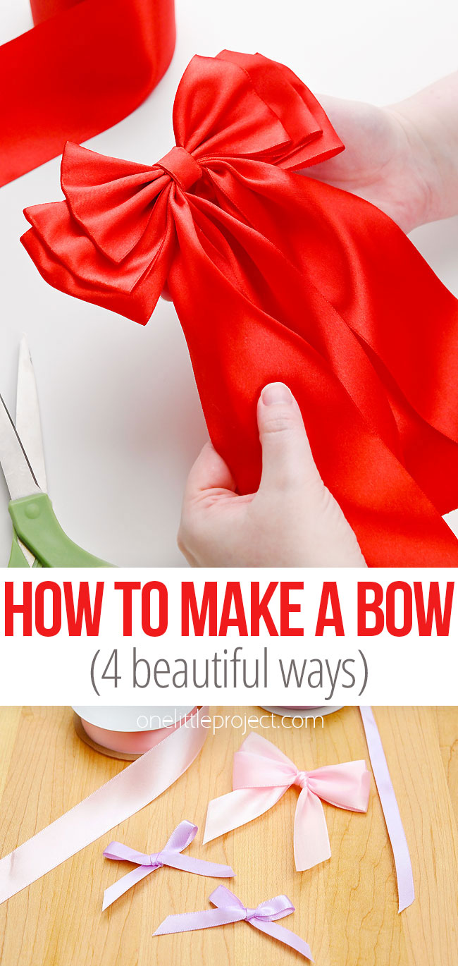 How to make a bow 4 different ways and sizes