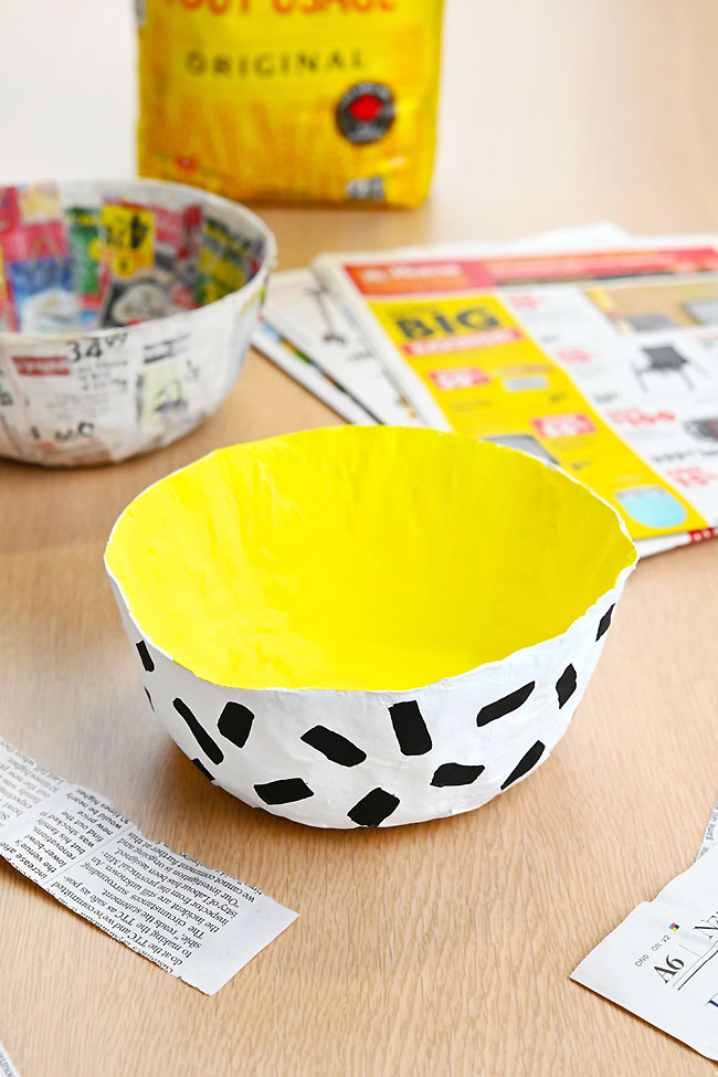 Easy paper mache recipe using flour and water