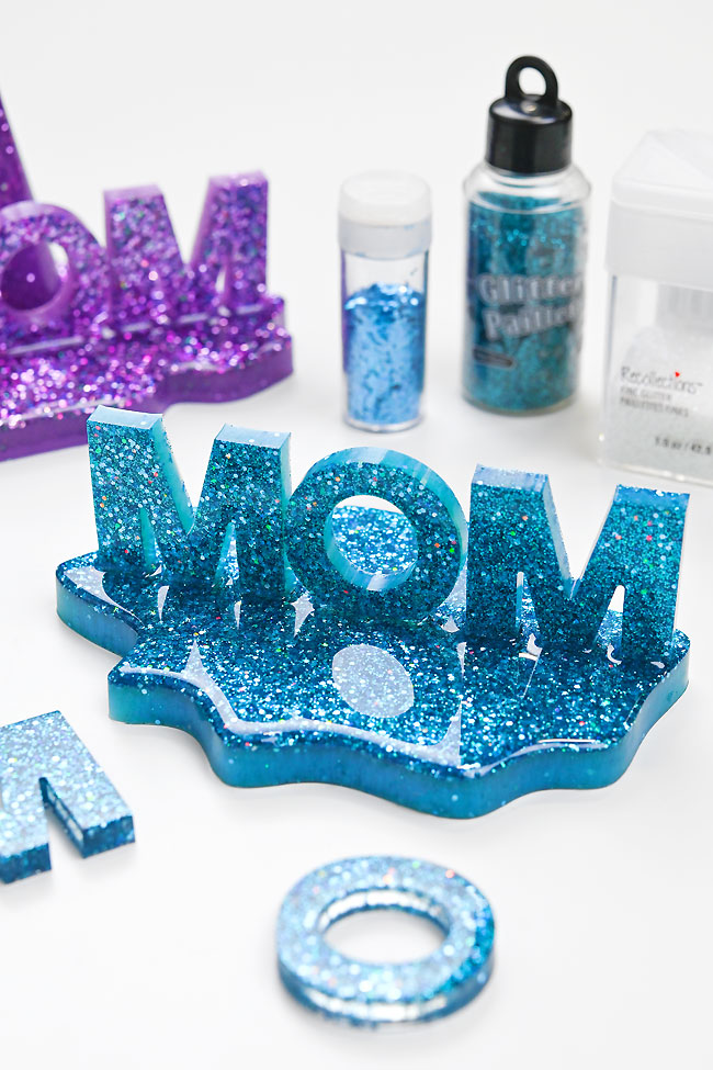 Mom display sign tray made from resin