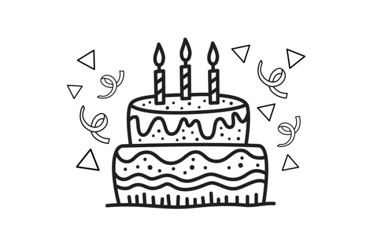 Free, printable happy birthday coloring pages