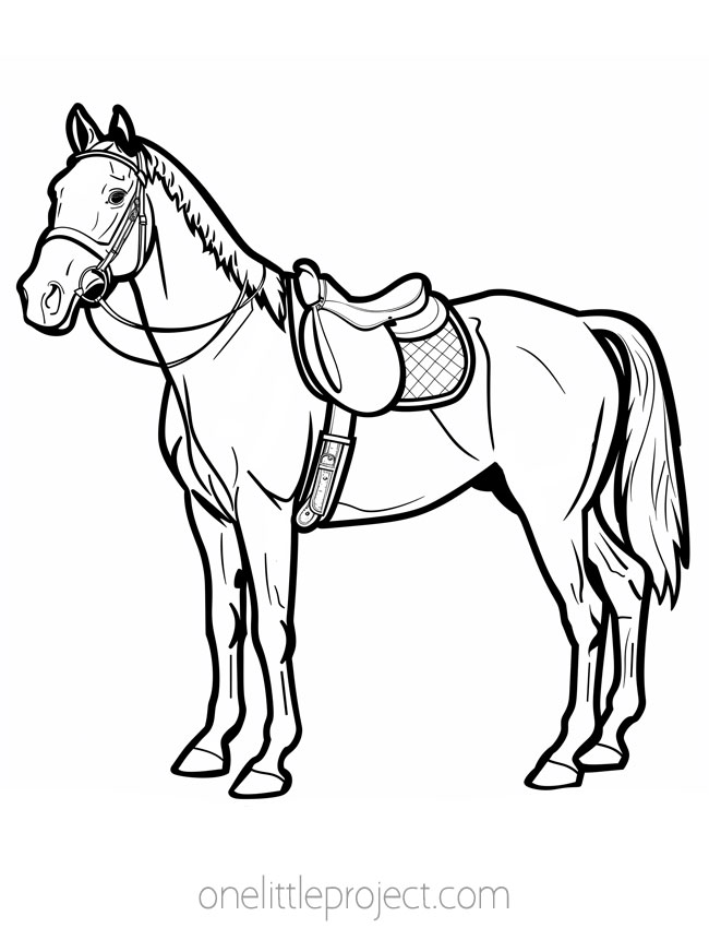 Horse Coloring Sheets
