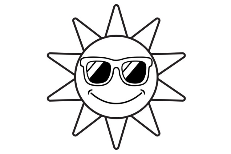 Free, printable summer coloring pages