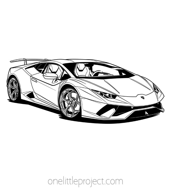 Cars Coloring Pages - Lamborghini