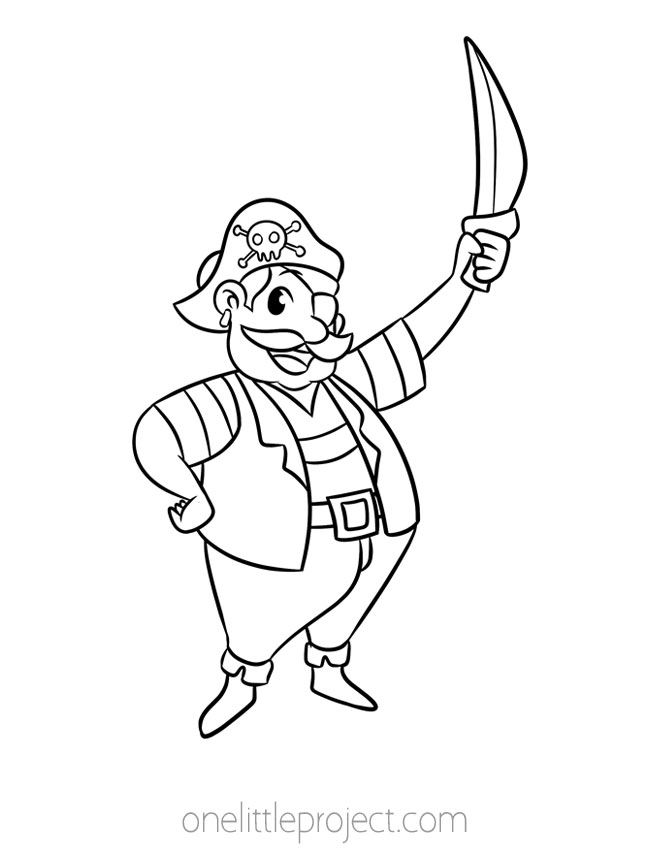 Coloring Pages for Boys - pirate