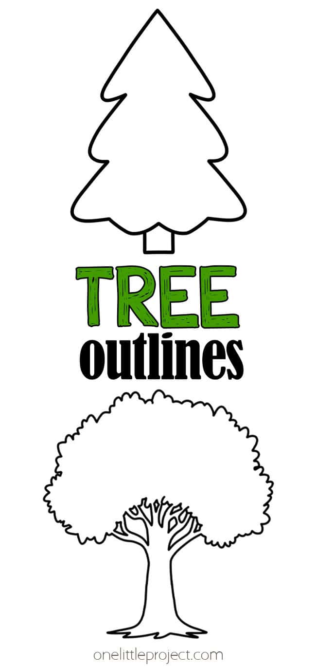 Tree Outline Tree Templates Stencils Printables Tree Outline Tree Templates Stencils Printables