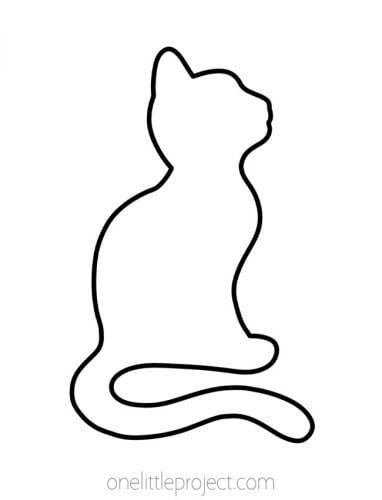Cat Outline | Free, Printable Cat Template Shapes