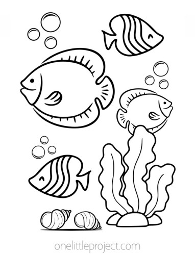 Fish Coloring Pages | Free, Printable Fish Coloring Sheets