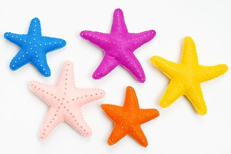 Felt Starfish How to make felt starfish