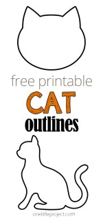 Cat Outline | Free, Printable Cat Template Shapes