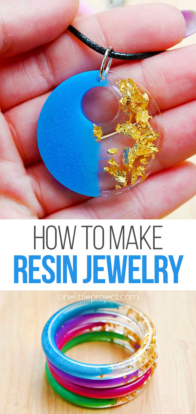 Making resin bracelets, necklaces, and earrings