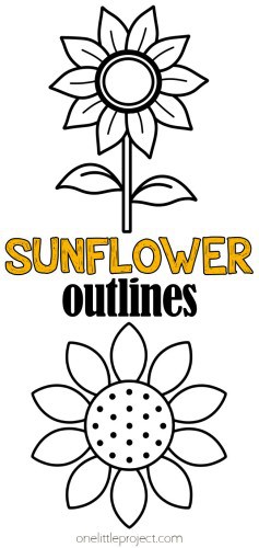 Sunflower Outline | Free, Printable Sunflower Templates