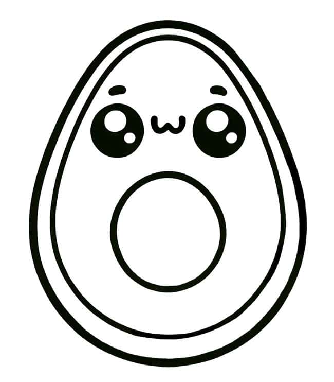 Avocado Paper Squishy Template