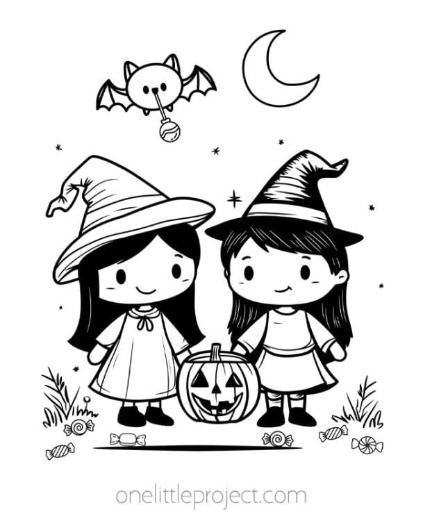 Witch Coloring Pages | Free, Printable Witch Coloring Sheets