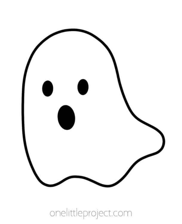 Ghost Outline Free Printable Ghost Template