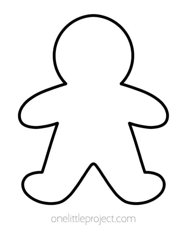 Forme En MDF Silhouette De Bonhomme En Pain D'Épice - 25 X 18 X 0,6 Cm - Pour Décoration, Bricolage