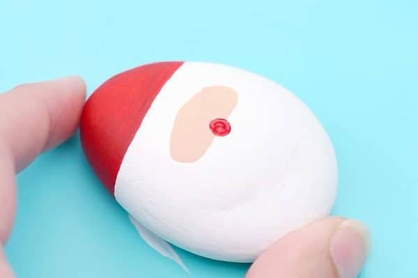 Santa Painted Rocks | Easy Santa Claus Stone Painting