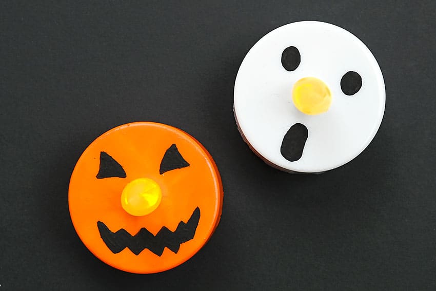 Halloween Tea Lights | Painted Halloween Tealight Candles