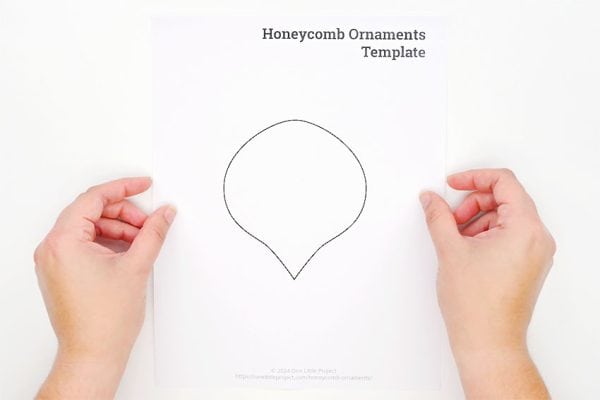 DIY Honeycomb Ornament | Free Paper Ornament Templates