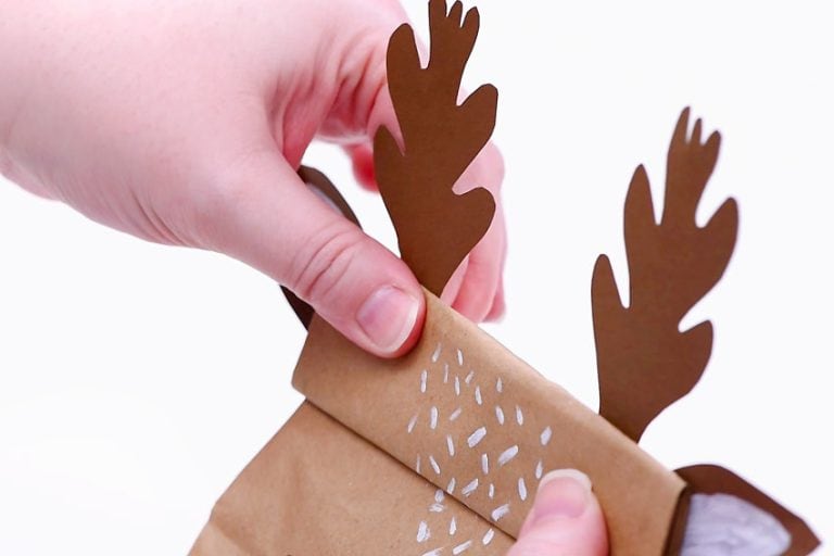 Reindeer Gift Bags DIY Reindeer Gift Bag Craft (Free Templates!)