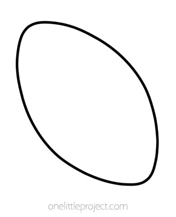 Football Outline | Free Printable Football Shape Templates