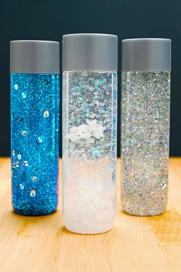 Winter Sensory Bottles | Easy DIY Sensory Bottles for Winter