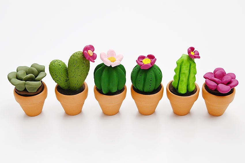 DIY Clay Cactus - Cute and Easy Polymer Clay Craft