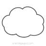 Cloud Outline | Free, Printable Cloud Shape Template