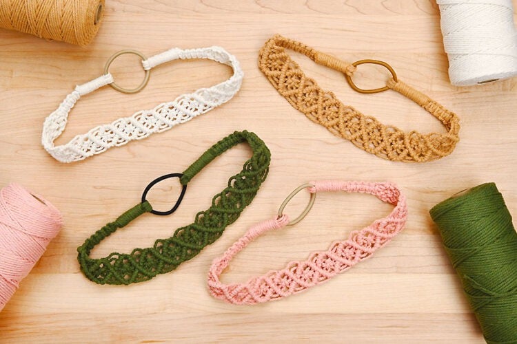 Macrame Headband DIY macrame headband