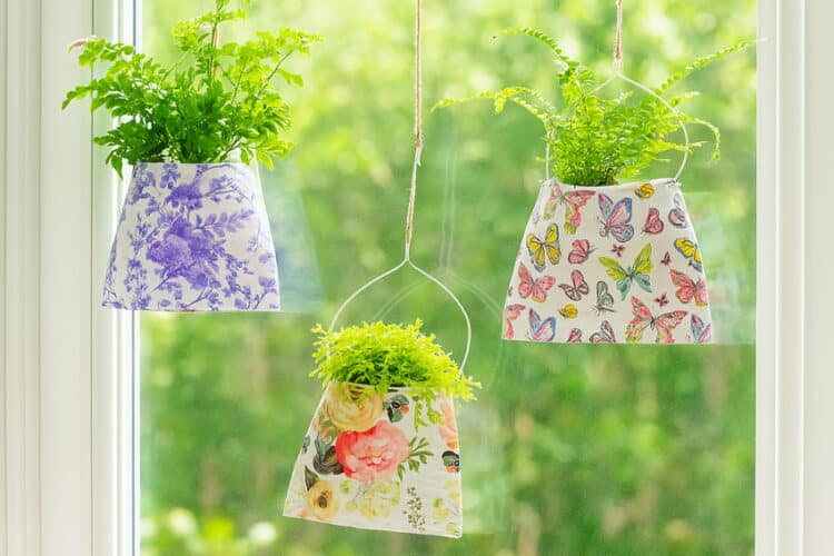 Decoupage Tin Can Planters Tin cans recycled to be planters