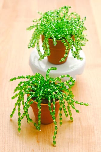 How To Make A Beaded Plant Easy Cute Diy Decor