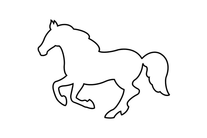 Horse Outline Free Printable Horse Templates For Crafts Horse Outline Free Printable Horse Templates For Crafts