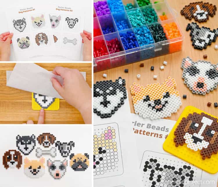 Perler Bead Dog - Free Printable Fuse Bead Dog Patterns