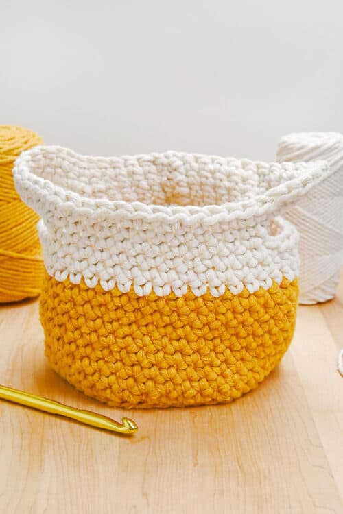 Free Crochet Basket Pattern - Easy Tutorial for Beginners